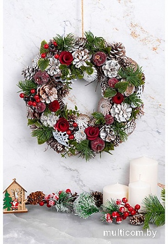Рождественский венок Elan Gallery Венок Снежная фантазия 450094