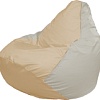 Кресло-мешок Flagman Груша Макси Г2.1-152 (светло-бежевый/белый)