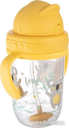 Поильник Canpol babies Exotic Animals 56/606 (желтый, 270 мл)