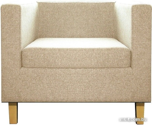 Интерьерное кресло Brioli Билли Д (рогожка, J1 кремовый/светлые ножки)