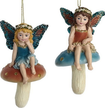 Елочная игрушка Kurt S. Adler Фея на грибочке E0916