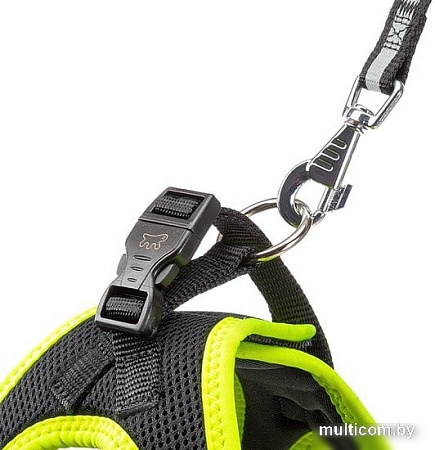 Шлейка Ferplast Kaori P 75469021 (XXS, черный/зеленый)