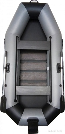 Моторно-гребная лодка Vivax К270Т с ковриком-сланью (без киля, серый/черный)