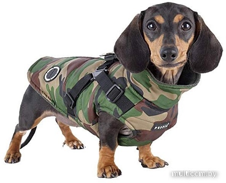 Шлейка-жилетка Puppia Mountaneer ll PAPD-VT1366-CA-L (хаки)