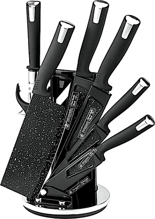 Набор ножей Mercury Haus Kitchen King KK-SL8-BLK