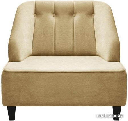 Интерьерное кресло Brioli Дино П (велюр, B2 бежевый/темные ножки)