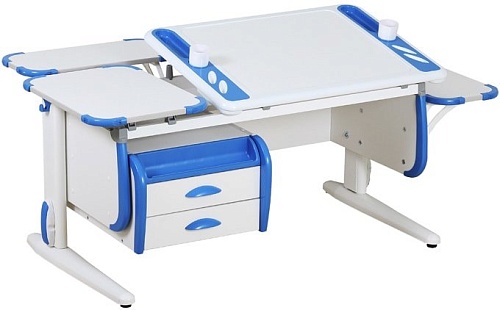Парта Дэми White-Techno Maxi Сут-31 (белый/синий)