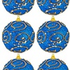 Елочная игрушка Elan Gallery Вензеля 970098 (6 шт, синий)