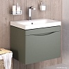 Runo Тумба с умывальником Runo Афина 60 + Moduo 60 (подвесная, цемент)