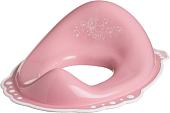 Детская накладка на унитаз Maltex Утенок 7248 (темно-розовый/белый)
