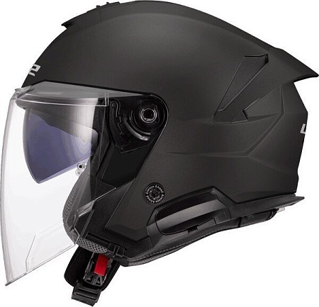 Мотошлем LS2 OF618 Verso II Solid (2XL, матовый черный)