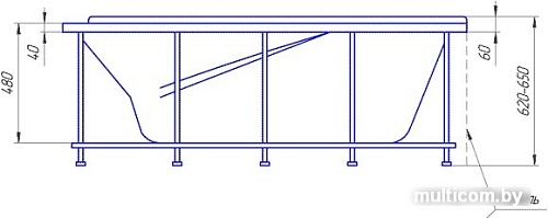 Ванна 1Марка Love