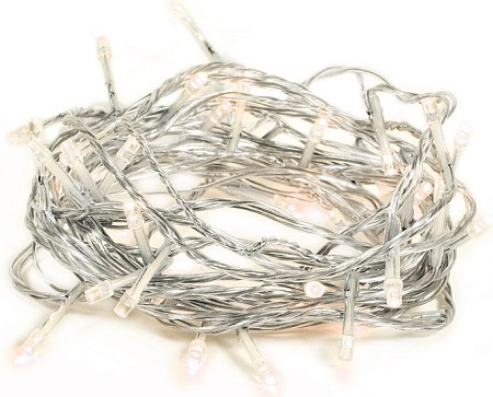 Гирлянда Vegas Нить 5 м 10 flash (теплый белый)