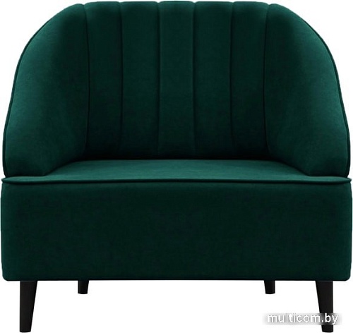 Интерьерное кресло Brioli Донато (велюр, B63 бирюзовый/темные ножки)