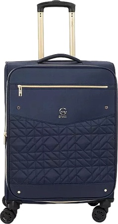 Чемодан-спиннер Grott 338-1731/3-24 (темно-синий)