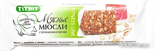 Лакомство для собак TiTBiT Fitness мюсли с ягненком и рисом 40 г