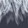 Фотообои Citydecor Пальмовые листья с оттенком (голубой-синий) 500x270