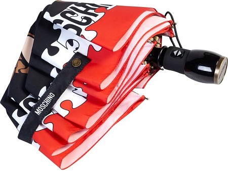 Зонт Moschino 8046-OCA Puzzle Bear Black