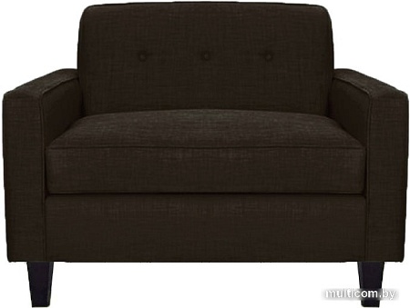 Интерьерное кресло Brioli Берн (рогожка, J5 коричневый/темные ножки)