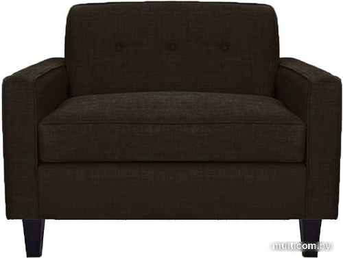 Интерьерное кресло Brioli Берн (рогожка, J5 коричневый/темные ножки)