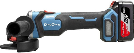 Угловая шлифмашина DongCheng DCSM04-125 Type EM (с 2-мя АКБ, кейс)
