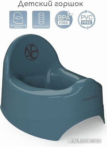 Детский горшок Amarobaby Elect AB221101El/18 (бирюзовый)