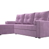 Угловой диван Mio Tesoro Верона лайт левый (микровельвет, сиреневый)