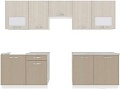 Кухня ВерсоМебель Эко-5 2.7 (крослайн латте/крослайн карамель)