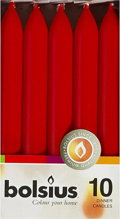 Набор свечей Bolsius 170/20 (красный)