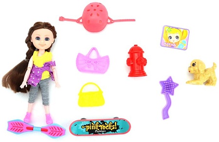 Кукла ND Play Нина на прогулке, скейт TY865424B