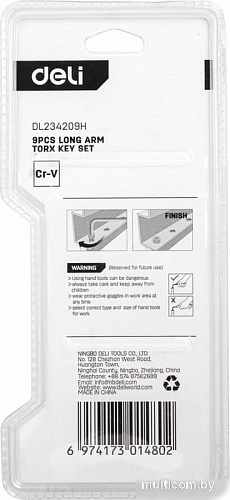 Набор ключей Deli DL234209H (9 предметов)