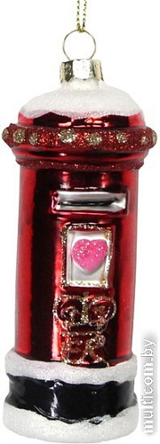 Елочная игрушка Gisela Graham London Christmas. Почтовый ящик заснеженный 1103