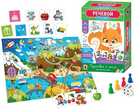 Настольная игра Русский стиль Тренажёр Речевой New 03417