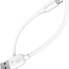 Кабель Borofone BX14 USB Type-A - Lightning (2 м, белый)