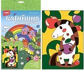 Картина по номерам Lori Веселые картинки. Белая лошадка Ркн-085