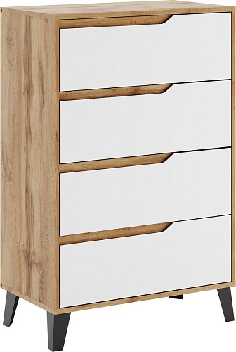 Комод ЭлиГард Eyva 4S (дуб вотан/белый)