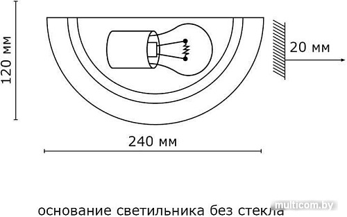 Бра Sonex Duna 053 (хром)