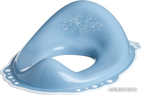 Детская накладка на унитаз Maltex Утенок 7248 (темно-голубой/белый)