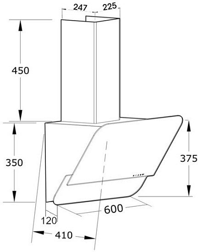Кухонная вытяжка Korting KHC 66035 GN
