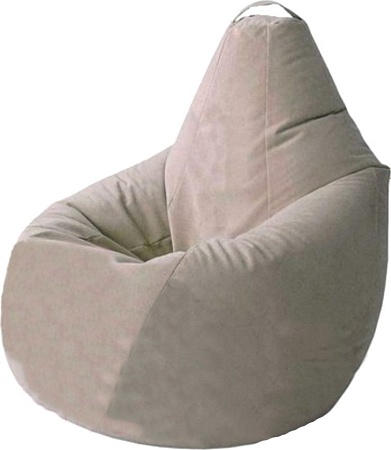 Кресло-мешок Sled Груша Комфорт плюс 160x110 (велюр, бежевый)