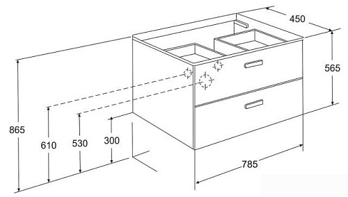 Roca Тумба под умывальник Victoria Nord 32799C000+ZRU9000032