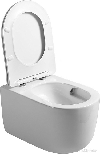 Унитаз подвесной Roxen Vortex в комплекте с инсталляцией StounFix Dual Fresh 6 в 1 968046 (кнопка: золото глянцевое)