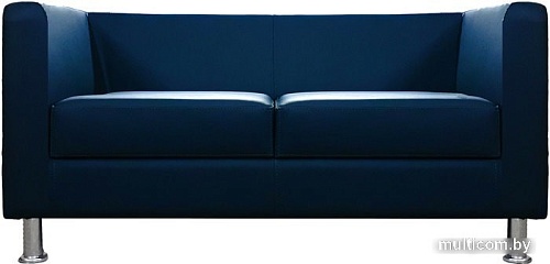 Софа Brioli Билли двухместный (экокожа, L18 синий)