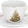 Чашка с блюдцем Fissman Christmas 14021