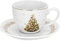 Чашка с блюдцем Fissman Christmas 14021