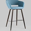 Стул с подлокотниками Stool Group Саймон велюр барный (пыльно-голубой)