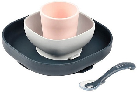 Beaba Coffret Repas Silicone Night Blue 913506