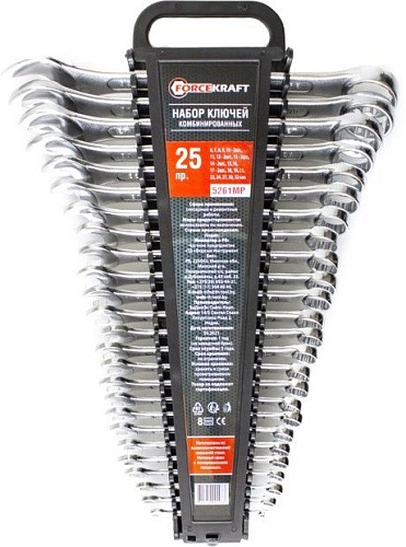 Набор ключей ForceKraft FK-5261MP 49910 (25 предметов)