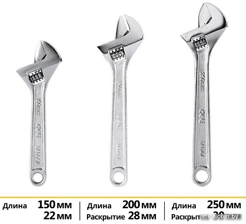 Набор ключей Deli DL006A-3 (3 предмета)