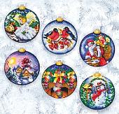 Набор для вышивания Сделай своими руками Новогодние шары Н-18С